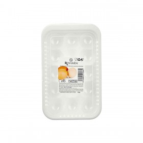 Porta uova Kinvara 02 1067 Bianco Trasparente Plastica 17,5 x 7 x 28,5 cm (12 Unità)