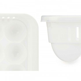 Porta uova Kinvara 02 1067 Bianco Trasparente Plastica 17,5 x 7 x 28,5 cm (12 Unità)