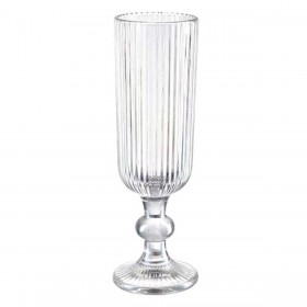 Calice da champagne Righe Trasparente Vetro 160 ml (6 Unità)