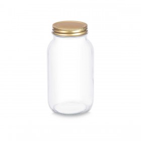 Vaso Vivalto LGMS01-PK Trasparente Dorato 950 ml (12 Unità)