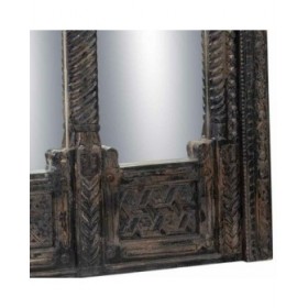 Specchio da parete Alexandra House Living Nero 12 x 150 x 183 cm Rettangolare