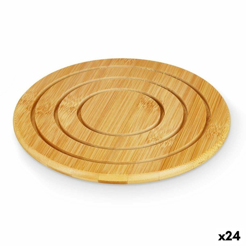 Sottopentola Kinvara 897 Naturale Bambù Rotondo 19 x 1 x 19 cm (24 Unità)