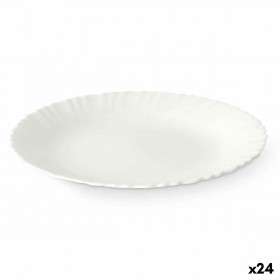 Piatto da pranzo Vivalto LXP-95 Bianco Vetro opalino 24 x 2 x 24 cm (24 Unità)