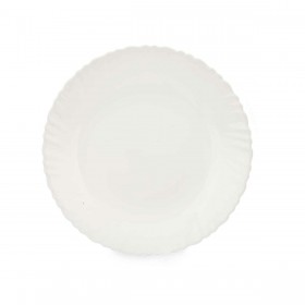 Piatto da pranzo Vivalto LXP-95 Bianco Vetro opalino 24 x 2 x 24 cm (24 Unità)