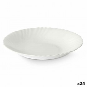 Piatto Fondo Vivalto LSP-85 Bianco Vetro opalino 21,5 x 3 x 21,5 cm (24 Unità)