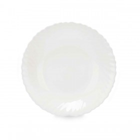 Piatto Fondo Vivalto LSP-85 Bianco Vetro opalino 21,5 x 3 x 21,5 cm (24 Unità)