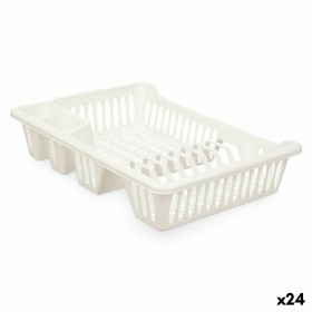 Scolapiatti da Lavandino Kinvara YMA04 1098 01 Bianco 40 x 8 x 29,5 cm (24 Unità)