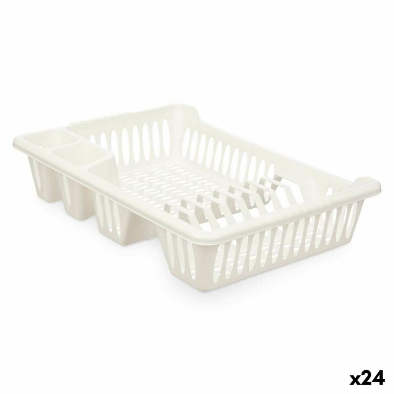 Scolapiatti da Lavandino Kinvara YMA04 1098 01 Bianco 40 x 8 x 29,5 cm (24 Unità)