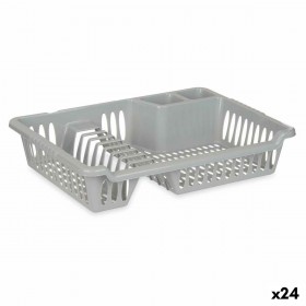 Scolapiatti da Lavandino Kinvara YMA04 1098 01 Argentato 40 x 8 x 29,5 cm (24 Unità)