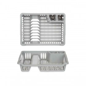 Scolapiatti da Lavandino Kinvara YMA04 1098 01 Argentato 40 x 8 x 29,5 cm (24 Unità)