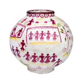 Vaso Alexandra House Living Legno di mango 37 x 40 x 37 cm