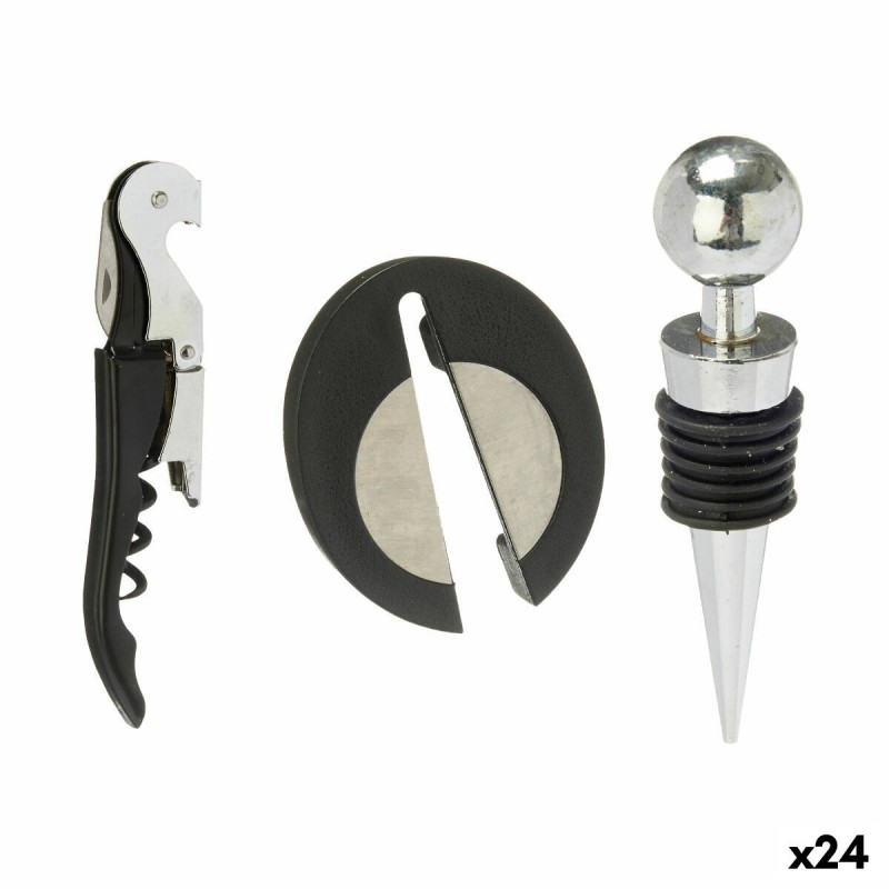 Set di Accessori per il Vino Kinvara KT180219 Acciaio inossidabile polipropilene 3 Pezzi (24 Unità)