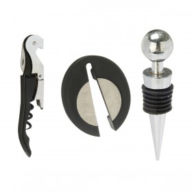 Set di Accessori per il Vino Kinvara KT180219 Acciaio inossidabile polipropilene 3 Pezzi (24 Unità)
