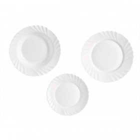 Set di Stoviglie Vivalto F-LBP100-80-90 Bianco Vetro opalino (2 Unità)