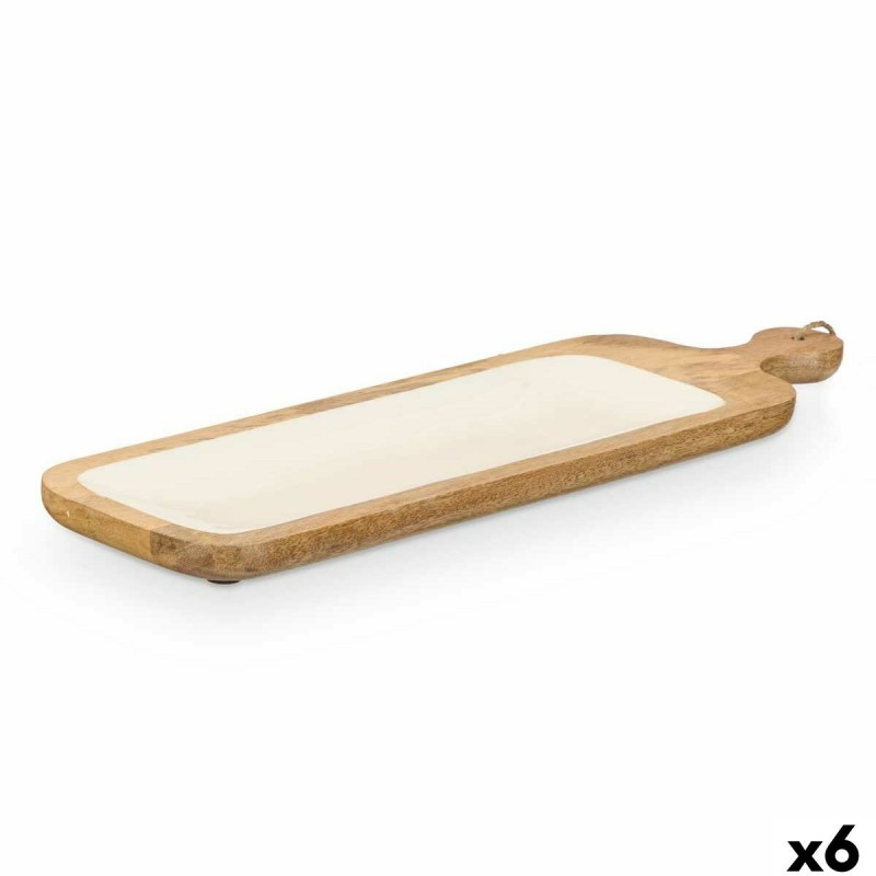 Vassoio per aperitivi MALI-798 W Bianco 50,7 x 3 x 14 cm (6 Unità)