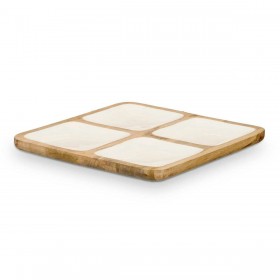 Vassoio con Scompartimenti MALI-991 W Bianco 29,5 x 3 x 29,5 cm (6 Unità)