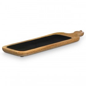 Vassoio per aperitivi MALI-798 B Nero 50,7 x 3 x 14 cm (6 Unità)