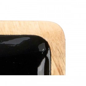 Vassoio con Scompartimenti MALI-941 B Nero 46 x 3 x 17 cm (6 Unità)