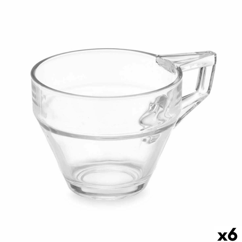 Tazza di caffè e tè Vivalto ZLQ02/BHA6 Trasparente Vetro 199 ml (6 Unità)