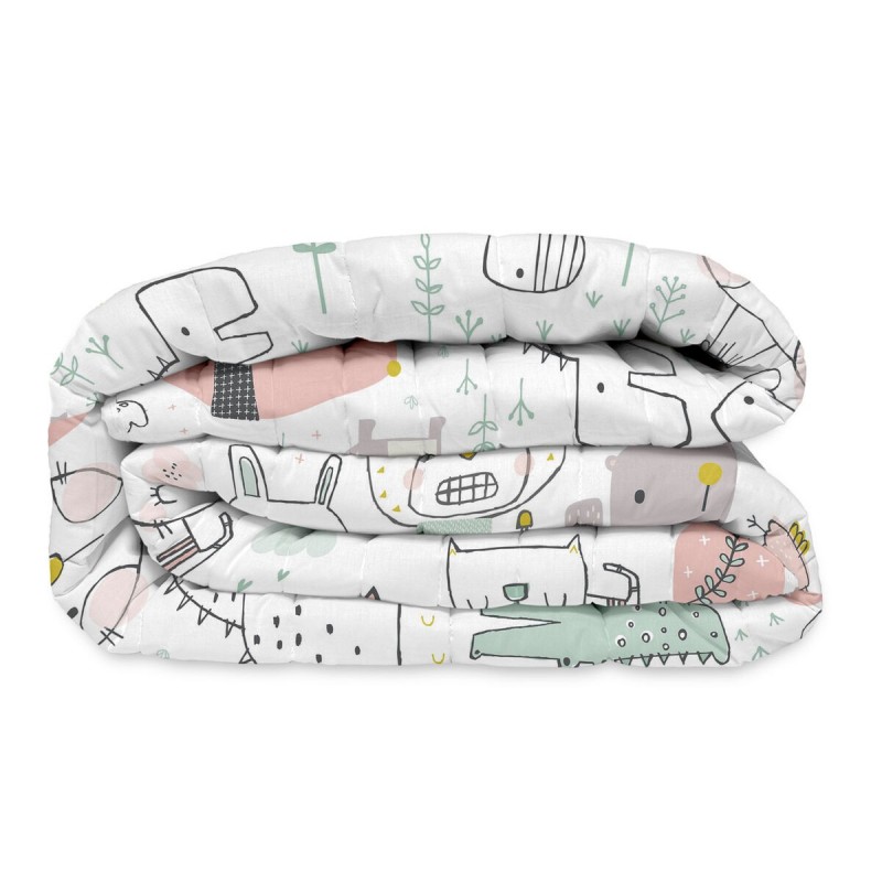 Trapunta HappyFriday Moshi Moshi Multicolore 100 x 130 cm animali