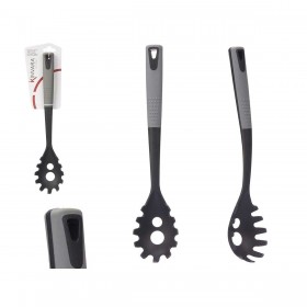 Cucchiaio per Servire la Pasta Kinvara KT212043-9 PBT Nero Grigio TPR PBT 7 x 34 x 4 cm (12 Unità)