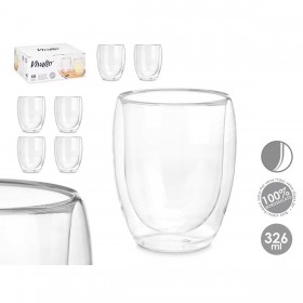 Bicchiere di acqua Vivalto OCT-DG2061 Trasparente Vetro Borosilicato 326 ml (6 Unità)