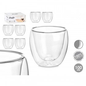 Bicchiere di acqua Vivalto OCT-DG2319 Trasparente Vetro Borosilicato 100 ml (6 Unità)