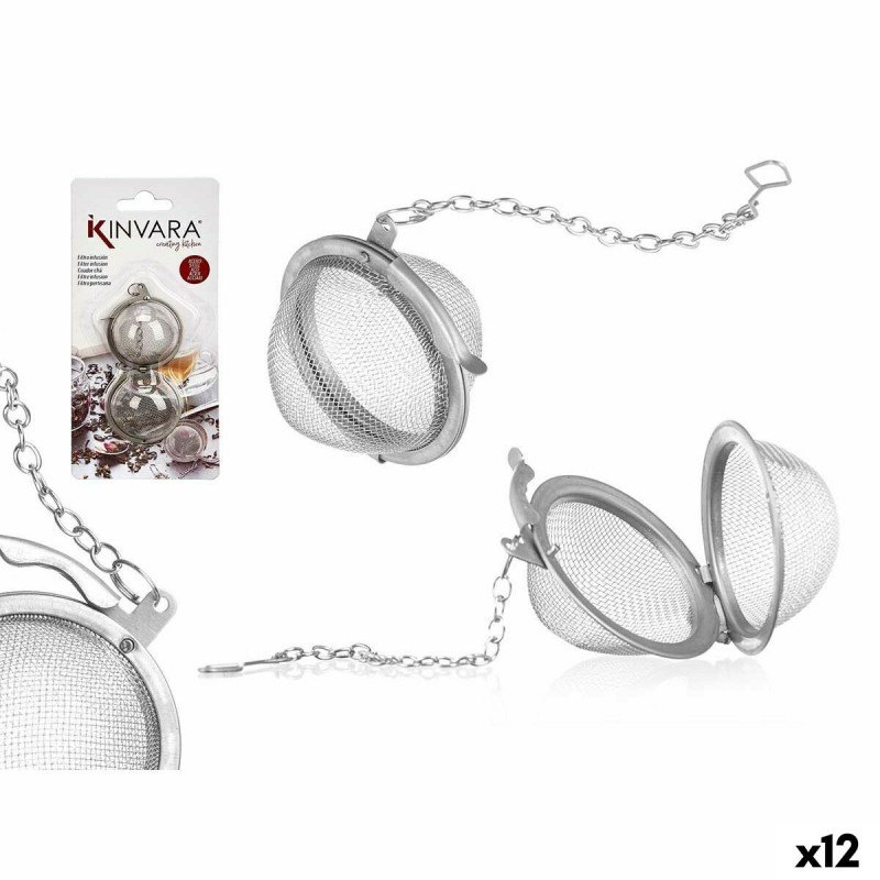 Infusore Kinvara KT166334-5CM 304 Metallo Acciaio 8,5 x 18 x 2,5 cm (12 Unità)