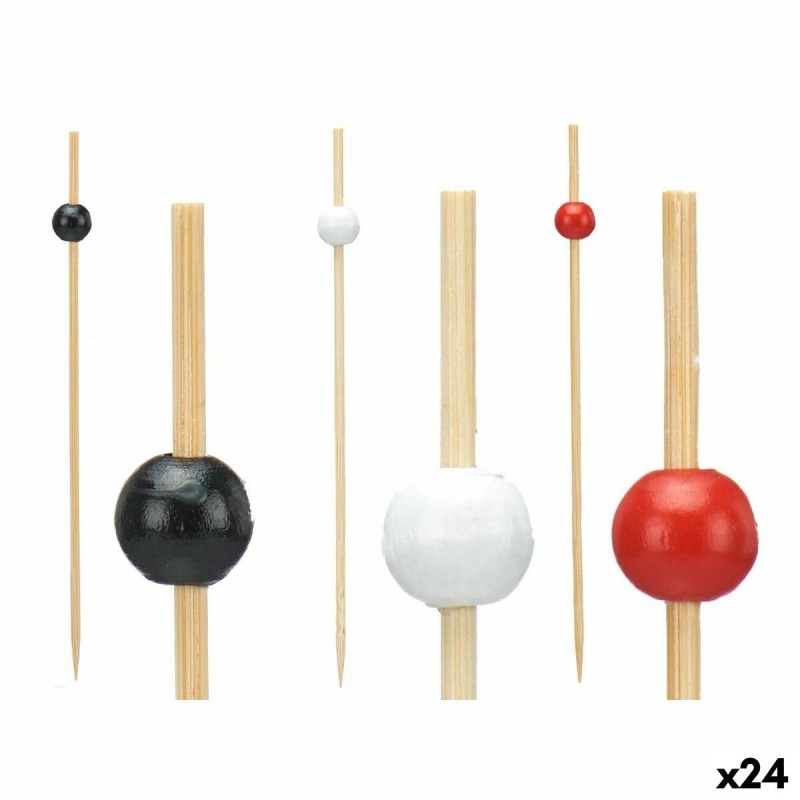 Set di Spiedini per Barbecue Kinvara 36340 Bambù (24 Unità)