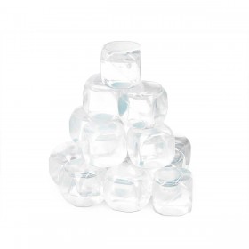 Cubetti refrigeranti riutilizzabili Leknes TK22008 Trasparente Polietilene Acqua distillata 6,5 x 16 x 6,5 cm 18 Pezzi (12 Unità