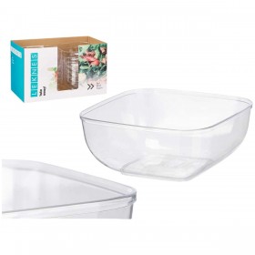Set di piatti Leknes CK80688-1 Trasparente Plastica 5 L 25,5 x 12,3 x 25,5 cm (12 Unità)