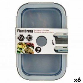 Porta pranzo Kinvara CH19130-2 Grigio Trasparente ABS 800 ml (6 Unità)