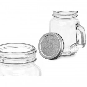 Vaso Vivalto 01-0906 Trasparente Argentato 120 ml (6 Unità)