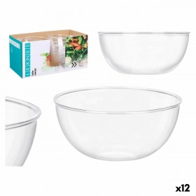 Set di piatti Leknes CK80678-1 Trasparente Plastica 3,5 L 25,5 x 12,5 x 25,5 cm (12 Unità)