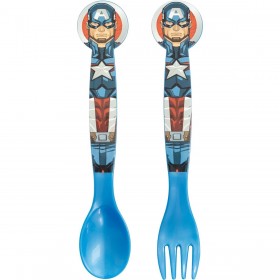 Servizio di Posate The Avengers CZ11397 Multicolore Plastica 2 Pezzi