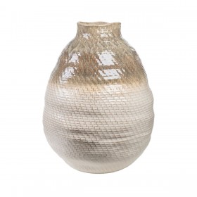 Vaso Romimex Beige Porcellana 37 x 47 x 37 cm