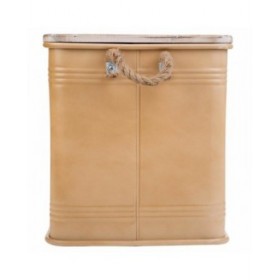 Sgabello Alexandra House Living Marrone Metallo Corda Legno di abete 36 x 36 x 39 cm
