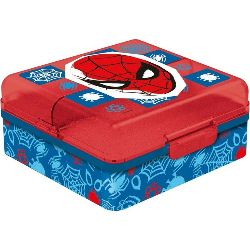 Contenitore a Scomparti Spider-Man CZ11274 Multicolore Plastica