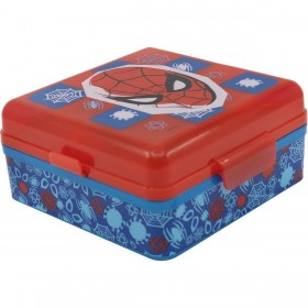 Contenitore a Scomparti Spider-Man CZ11274 Multicolore Plastica