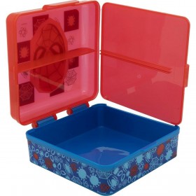 Contenitore a Scomparti Spider-Man CZ11274 Multicolore Plastica