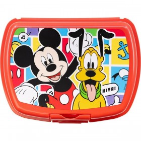 Portamerenda Mickey Mouse CZ11370 Rosso Plastica