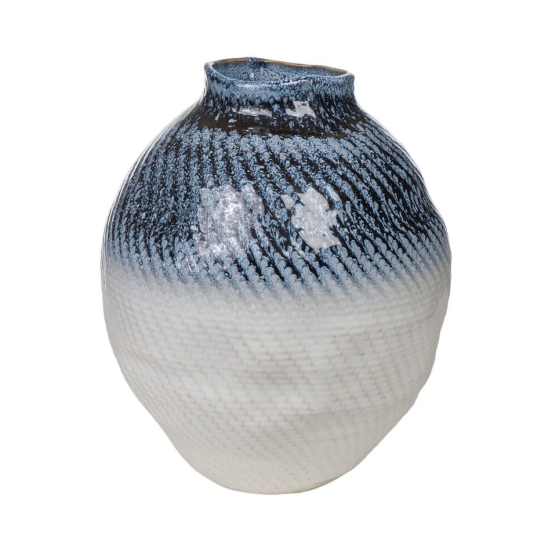 Vaso Romimex Azzurro Beige Porcellana 26 x 31 x 26 cm