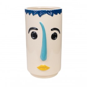 Vaso Romimex Multicolore Ceramica Viso 17 x 30 x 17 cm
