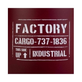 Sgabello Alexandra House Living Rosso Poliuretano Metallo Truciolare 47 x 27 x 33 cm