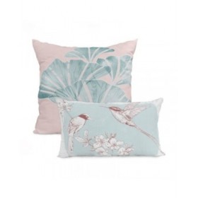 Set di copricuscini HappyFriday Chinoiserie Multicolore 2 Pezzi
