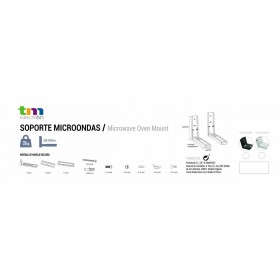 Supporto per microonde TM Electron Nero 35 kg