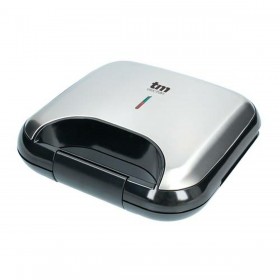 Piastra Grill Elettrica TM Electron Acciaio 750 W Doppia