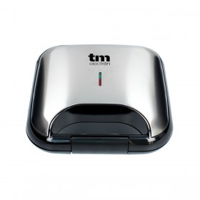 Piastra Grill Elettrica TM Electron Acciaio 750 W Doppia