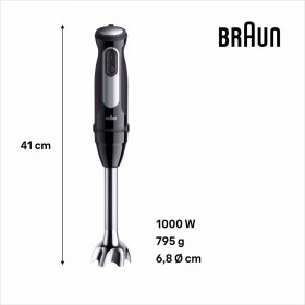Frullatore ad Immersione Braun 0X22111502 1000 W Nero
