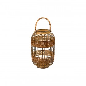 Lanterna Romimex Marrone Metallo 22 x 34 x 22 cm
